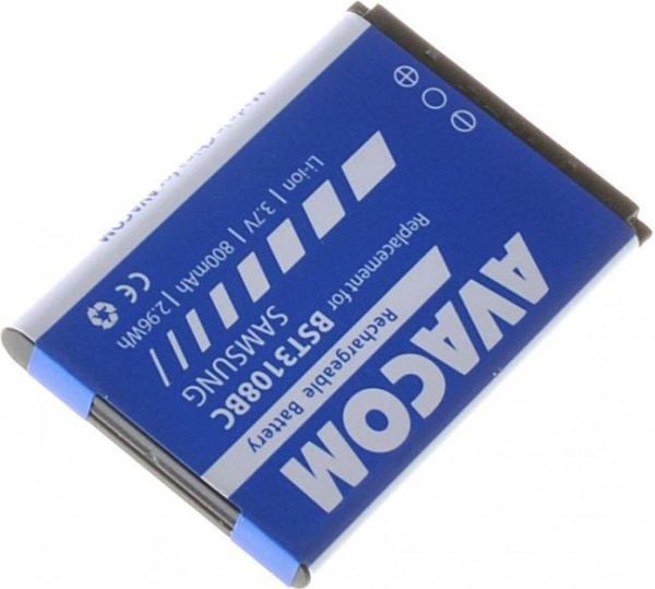 Akku AVACOM GSSA-E900-S800A Samsung X200, E250 Li-Ion 3,7V 800mAh (korvaava AB463446BU)