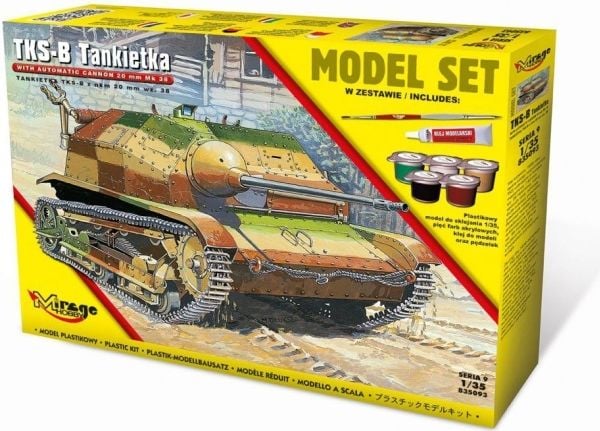 Mirage Tankietka Tks-B med Nkm 20mm wz38 sett (586915)
