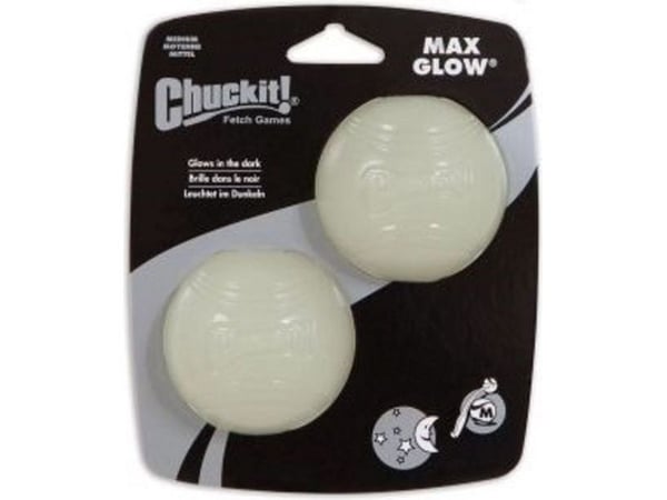 Chuckit! MAX GLOW M 2-pk 6,5 cm