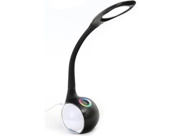 Skrivebordslampe Platinet svart (43735)
