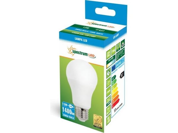 Spectrum LED GLS E-27 230V 13W ALU CW (WOJ13891)