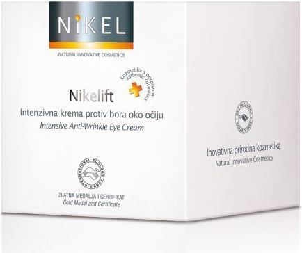 Nikel NIKELIFT anti-rynke øyekrem med appelsin, blomst Immortelle, sesamolje og vit. E 15 ml