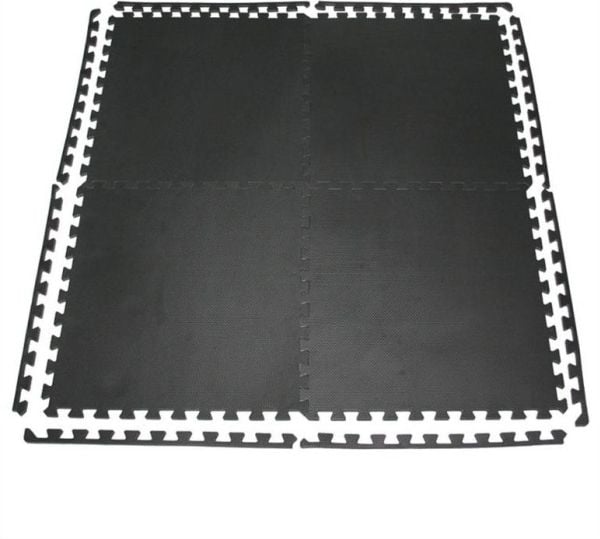HMS beskyttelsesmåtte MP12 122 x 122 x 1,2 cm sort