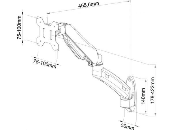 Art veggfeste for skjerm 13" - 27" L-12GW (RAMART L-12GW)