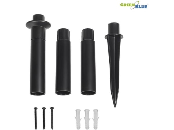 GreenBlue solcellelampe LED hagekule GB123 hvit