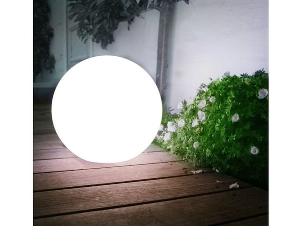 GreenBlue solcellelampe LED hagekule GB123 hvit