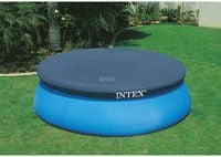 Intex 28022, Poolöverdrag, Ovanmarkspool, Rund, Blå, PVC, Polyeten, 3,66 m