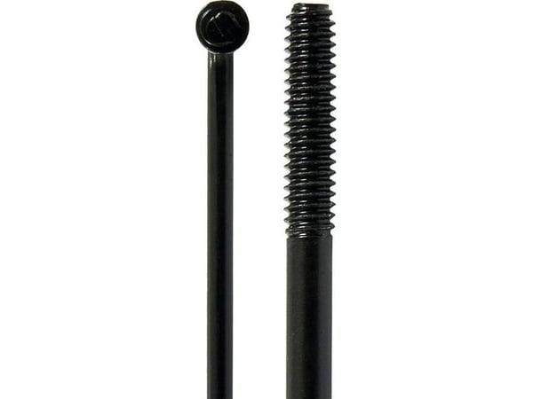 CN Spoke eiker CNSPOKE STD14 2.0-2.0-2.0 rustfritt stål 222 mm svarte + nipler 144 stk - CN-STD222C