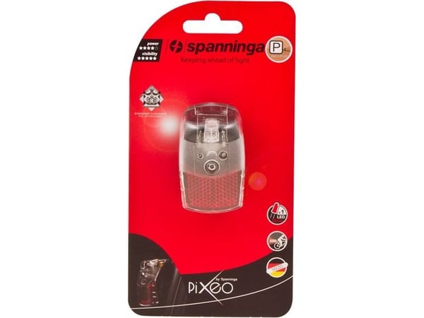 SPANNINGA PIXEO XB tylna lamppu + musta suojus (SNG-135558)