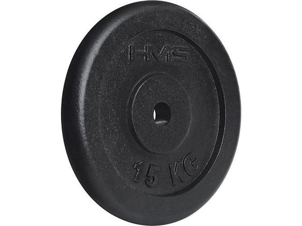Vektskive HMS svart 15 kg (17-61-005)