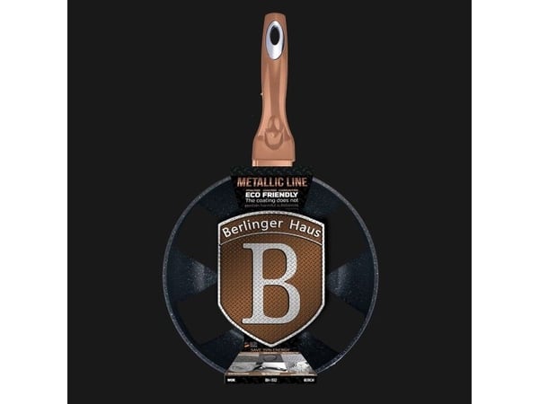 WOK KEPTUVĖ GRANITINĖ 28cm BERLINGER HAUS ROSE GOLD BH-1512