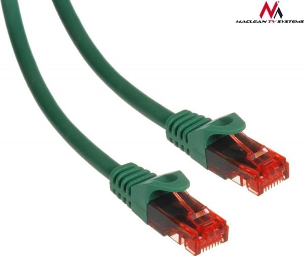 Maclean MCTV-300 G, 0,5 m, Cat6, U/UTP (UTP), RJ-45, RJ-45, Grønn