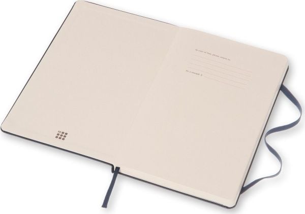 Moleskine Classic Notebook Large, ulinjeret, hard cover Sapphire Blue