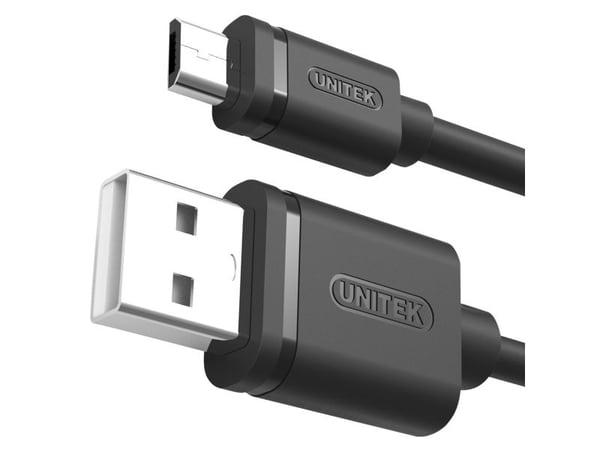 Unitek Y-C451GBK - USB-kabel - USB (hann) til Micro-USB type B (hann) - USB 2.0 - 1 m - svart