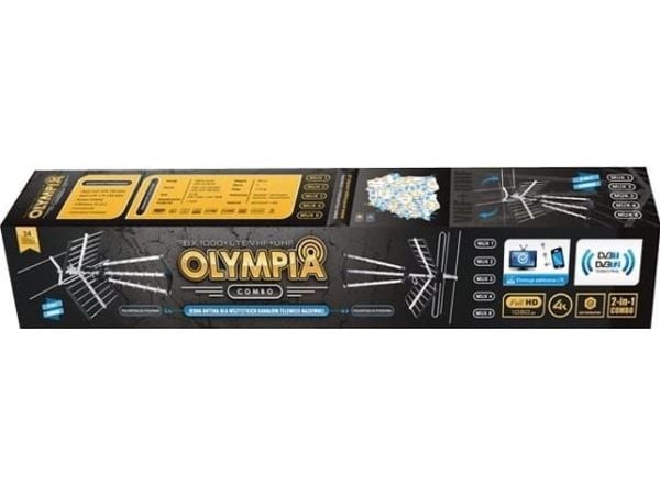 RTV-antenne Red Eagle OLYMPIA BX1000 COMBO, DVB-T VHF + UHF + LTE 80187