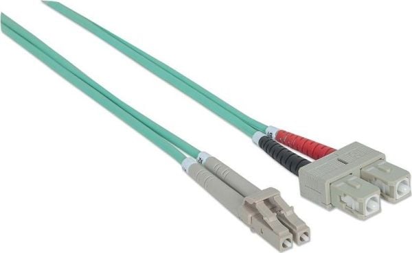 Intellinet Network Solutions Valokuituliitäntäjohto, LC-SC, 2m, 50/125, OM3 multimode (302716)