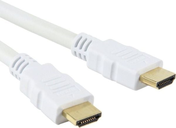 Techly 3.0m HDMI M/M, 3 m, HDMI Type A (Standard), HDMI Type A (Standard), 4096 x 2160 piksler, 3D, Hvit