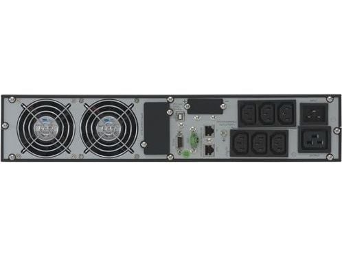 Online USV X3000R - UPS (kan monteres i rack) - AC 230 V - 3000 watt - 3000 VA - 9 Ah - RS-232, USB - utgangskontakter: 7 - 2U - 19"