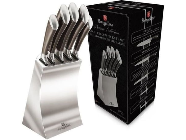 Berlinger Haus 6-delt kniver på Passion Collection BH/2136 stålstativ