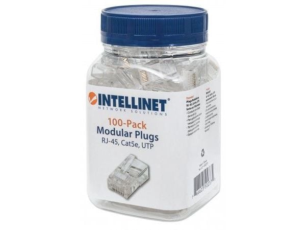 Intellinet 502375, RJ-45, Läpinäkyvä, Kulta, 100 kpl