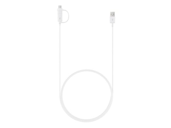 Samsung EP-DG930 - USB-kabel - USB (hann) til Micro-USB type B, USB-C (hann) - USB 2.0 - 1.5 m - hvit