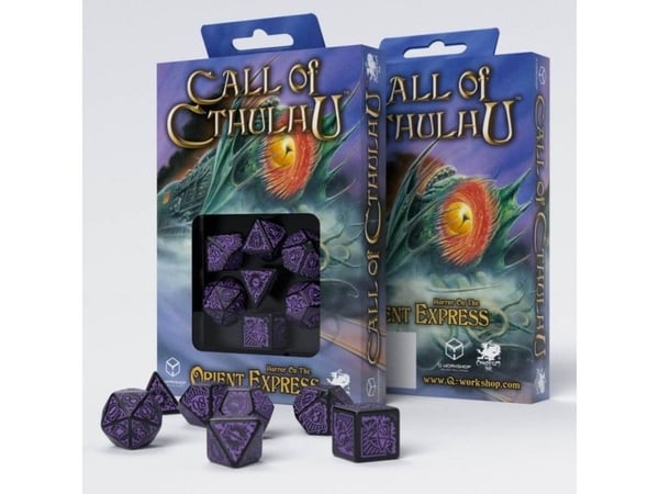 Q-Workshop komplett sett “Zew Cthulhu” Horror i Orient Express - svart/lilla (97471)