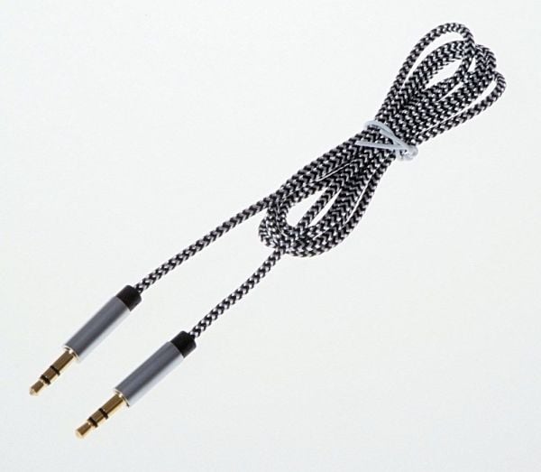 Libox Jack 3,5 mm till Jack 3,5 mm 1 m silver (LB0094)