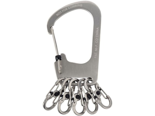 Nite Ize SlideLock i rostfritt stål + 5x micro karbinhakar (KCK-11-R3)