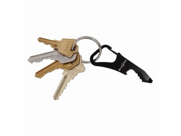 Nite Ize DoohicKey ClipKey, Nøkkelkarabin, Sort, Rustfritt stål, 25 mm, 68 mm, 12 g