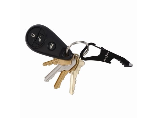 Nite Ize DoohicKey ClipKey, Nøkkelkarabin, Sort, Rustfritt stål, 25 mm, 68 mm, 12 g