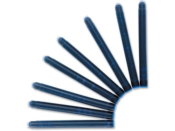 Waterman S0713021, Blå, Fontenepenn, 8 stykker, 4 mm, 39 mm, 81 mm