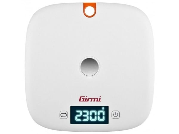 Girmi PS02, Sähkökeittiövaaka, 5 kg, 1 g, Oranssi, Valkoinen, Pöytämalli, Pyöreä