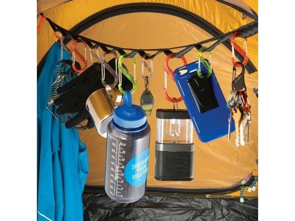 Nite Ize GearLine Organization stropp + 6x karabinkrok blanding farger/svart - GLN4-M1-R8 - GLN4-M1-R8