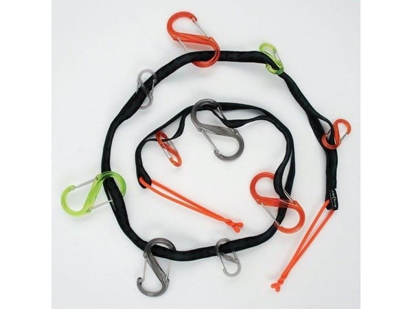 Nite Ize GearLine Organization stropp + 6x karabinkrok blanding farger/svart - GLN4-M1-R8 - GLN4-M1-R8