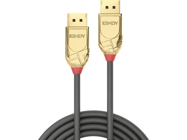Lindy 36293, 3 m, DisplayPort, DisplayPort, Hankjønn, Hankjønn, Gull