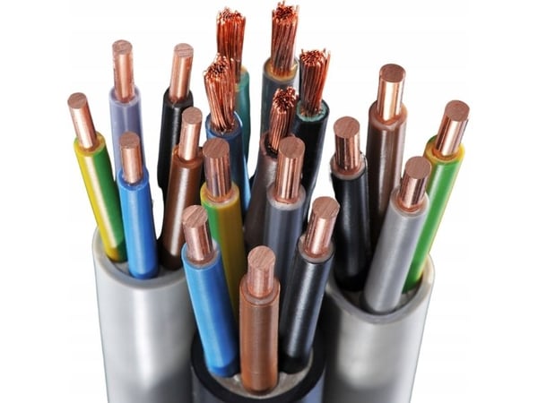 TFK YDY 3x2,5 ZO installasjonskabel rund leder 450/750V kl.1 trommel - G003036