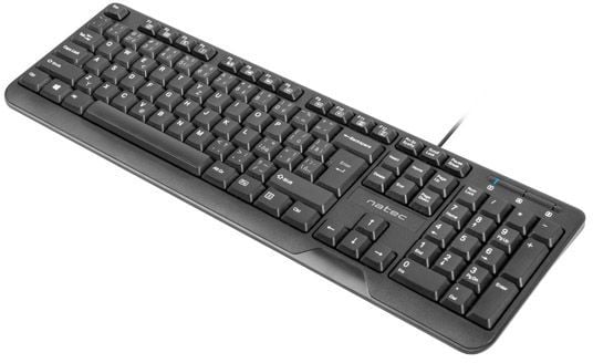 Klávesnice Natec Trout, CZ/SK layout, Slim multimedia, 1,8m kabel