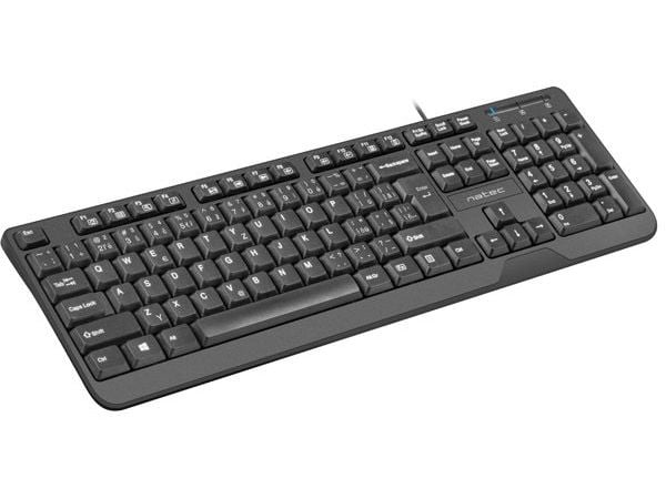 Klávesnice Natec Trout, CZ/SK layout, Slim multimedia, 1,8m kabel