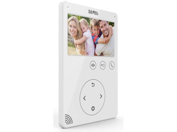 Zamel wideomonitor VP-816W 4,3" berøringsknapper hvit (ENT10000406)
