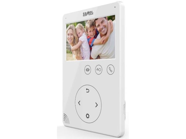 Zamel wideomonitor VP-816W 4,3" berøringsknapper hvit (ENT10000406)