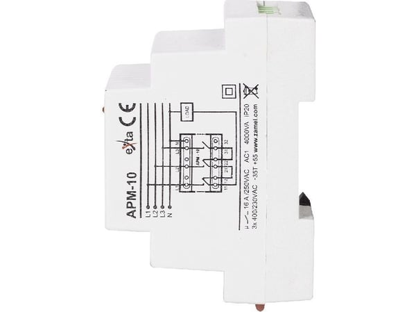 Zamel Automaattinen vaihekytkin 16A 230V/3x400V+N APM-10 (EXT10000202)
