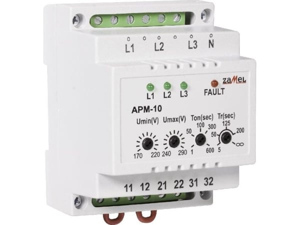 Zamel Automaattinen vaihekytkin 16A 230V/3x400V+N APM-10 (EXT10000202)