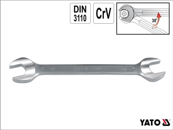 Yato YT-0378, 30,32 mm, Metallisk, Kromvanadiumstål, Kromfarget, 295 mm, 65,1 mm