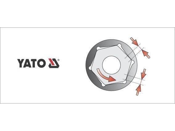 Yato YT-1201, Sokkelit, 1/2", metrinen, 1 hoved(er), 8 mm, kromimolybdeeni, karkaistu