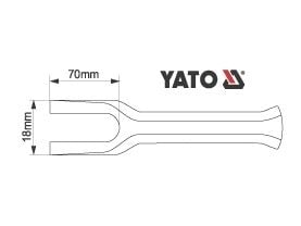 YATO STEER DRIVE BAR / CULVER BOADS TIGHTENER, VERTICAL 200mm 0615