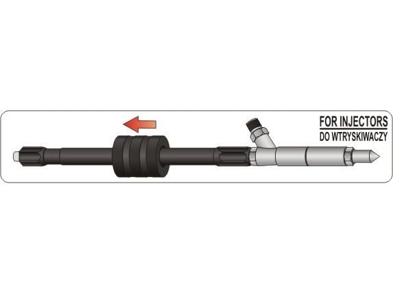 Yato YT-0617, Suuttimen ulosvedin, Musta, Terästä, 175 mm, 1 kpl
