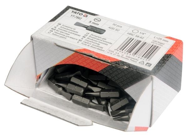 YATO KARTONKI-PI-SHIT 1/4" x 25mm PH2 20 kpl 7980