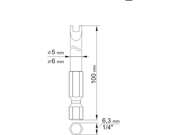 Yato YT-0499, 2 stykker, Nøkkelverktøy, Stål, 100 mm, 25,4 / 4 mm (1 / 4")
