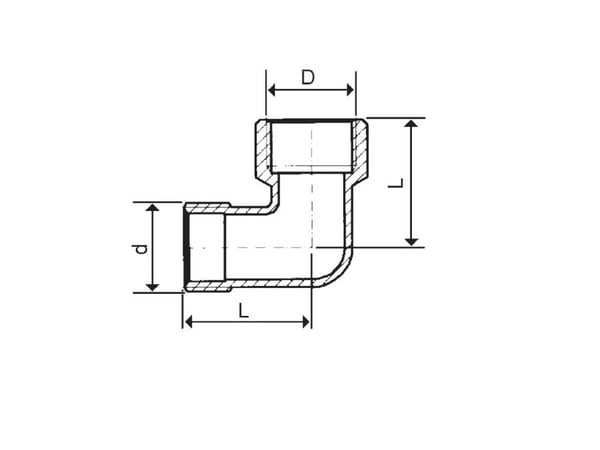 KFA Kolanko mosiężne 1/2" 949-020-15