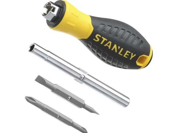 STANLEY skrujern + bits (WKRETAK.6+KONCÓWEK)